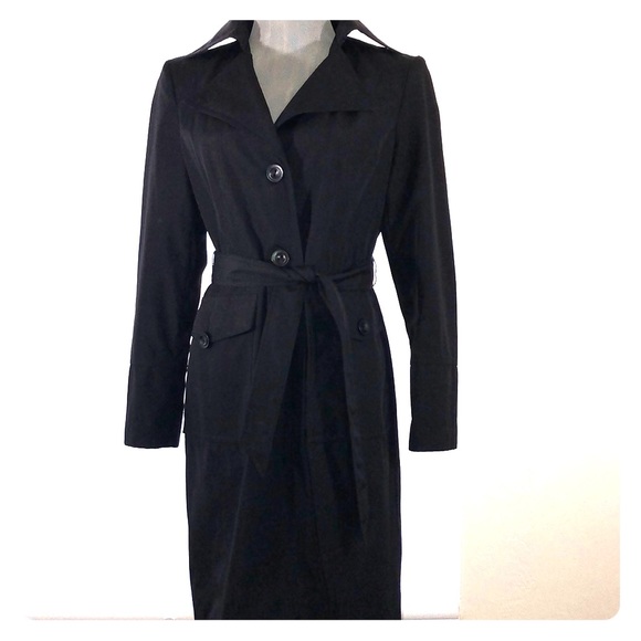 Calvin Klein XS trench rain coat in black - Picture 1 of 9